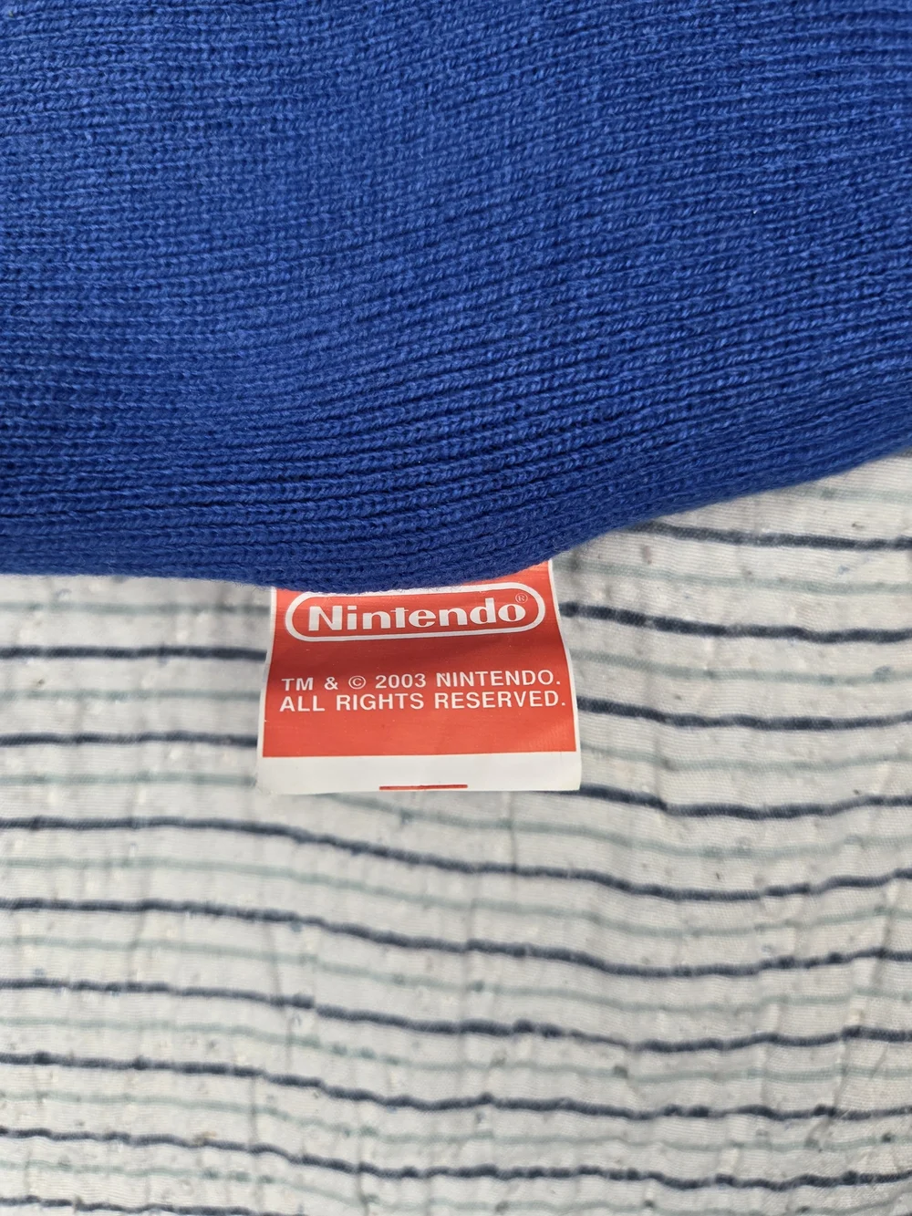 Mario Nintendo 2003 Vintage Beanie Red And Blue New